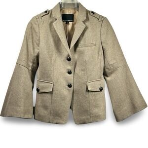 Banana Republic Bell Sleeve Military Blazer Size 2 Career Office Professional